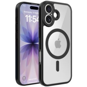 Enflamo for iPhone 17 Crystal Clear Transparent Hard Back Cover Case